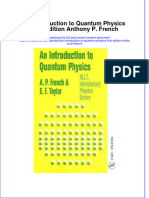 Download textbook An Introduction To Quantum Physics First Edition Anthony P French ebook all chapter pdf 