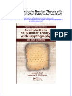 Textbook An Introduction To Number Theory With Cryptography 2Nd Edition James Kraft Ebook All Chapter PDF