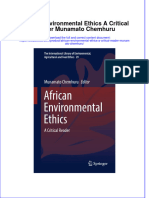 Download pdf African Environmental Ethics A Critical Reader Munamato Chemhuru ebook full chapter 