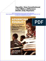 Download pdf Advancing Equality How Constitutional Rights Can Make A Difference Worldwide Jody Heymann ebook full chapter 