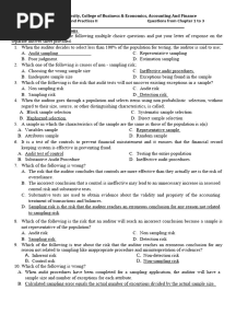 Auditing Principles & Practice II Questions Part One