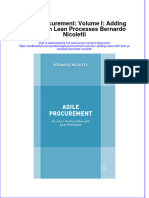 Download textbook Agile Procurement Volume I Adding Value With Lean Processes Bernardo Nicoletti ebook all chapter pdf 