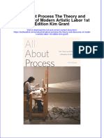 Textbook All About Process The Theory and Discourse of Modern Artistic Labor 1St Edition Kim Grant Ebook All Chapter PDF