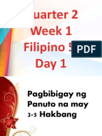 Quarter 2 Week 1 Filipino 5 Day 1