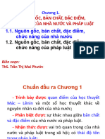 SLIDE 1.1 Nguồn gốc, bản chất, đặc điểm, chức năng của nhà nước