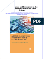 Download textbook Airport Finance And Investment In The Global Economy 1St Edition Anne Graham ebook all chapter pdf 