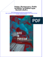Download textbook Aids In Pakistan Bureaucracy Public Goods And Ngos 1St Edition Ayaz Qureshi Auth ebook all chapter pdf 