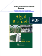 Download textbook Algal Biofuels First Edition Leonel Pereira ebook all chapter pdf 