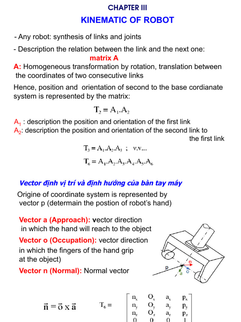 Robot Kinematics: Link and Joint Analysis | PDF | Cartesian Coordinate ...