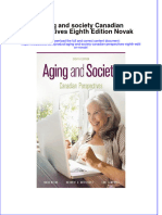 PDF Aging and Society Canadian Perspectives Eighth Edition Novak Ebook Full Chapter