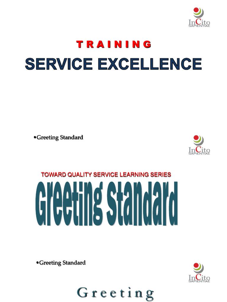 Materi Training Service Excellent | PDF