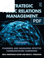 Strategic Public Relations Management Planning and Managing Effective Communication Campaigns (Erica Weintraub Austin Bruce E. Pinkleton)