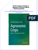 Download pdf Agronomic Crops Volume 2 Management Practices Mirza Hasanuzzaman ebook full chapter 