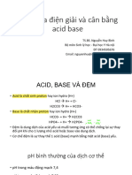 Lec11 Điều Hòa Điện Giải Và Cân Bằng Acid Base