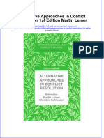 Download textbook Alternative Approaches In Conflict Resolution 1St Edition Martin Leiner ebook all chapter pdf 