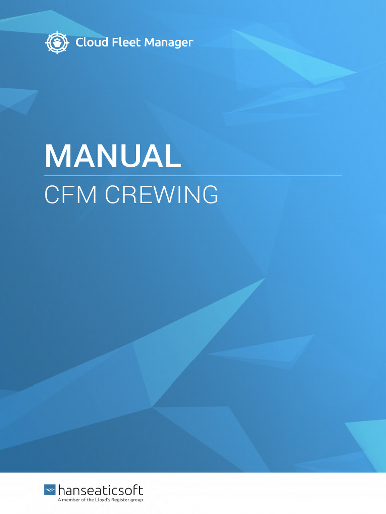 CFM Crewing Manual Overview | PDF | Icon (Computing) | Payroll