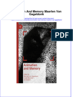 PDF Animation and Memory Maarten Van Gageldonk Ebook Full Chapter