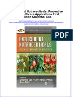 Download textbook Antioxidant Nutraceuticals Preventive And Healthcare Applications First Edition Chuanhai Cao ebook all chapter pdf 