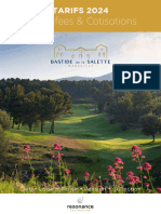 Golf Bastide de La Salette Tarifs 2024