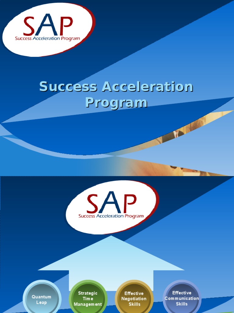 Success Acceleration Program Overview | PDF | Goal | Swot Analysis