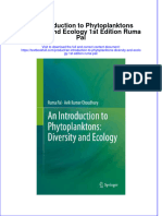 Textbook An Introduction To Phytoplanktons Diversity and Ecology 1St Edition Ruma Pal Ebook All Chapter PDF