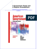 PDF American Government Power and Purpose Stephen Ansolabehere Ebook Full Chapter