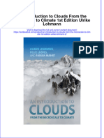 Textbook An Introduction To Clouds From The Microscale To Climate 1St Edition Ulrike Lohmann 2 Ebook All Chapter PDF