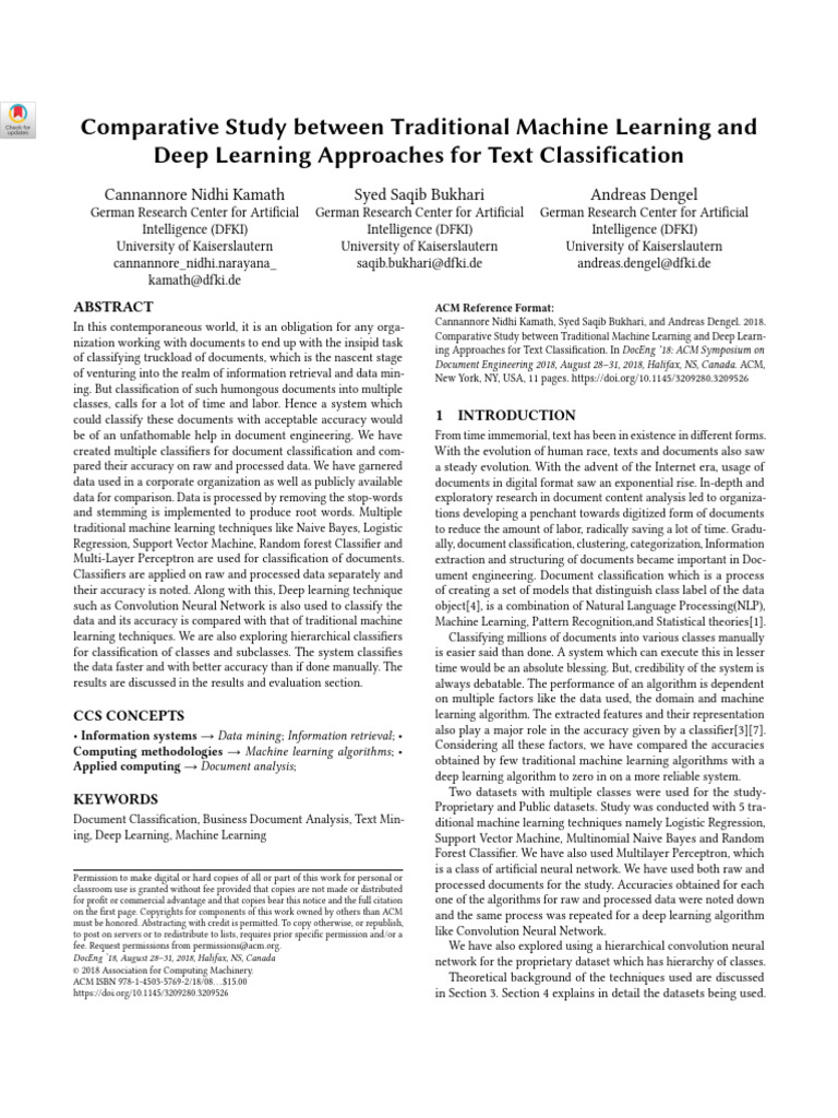 Comparative Study Between Traditional Machine Learning and Deep ...