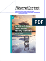 PDF An African Philosophy of Personhood Morality and Politics Motsamai Molefe Ebook Full Chapter