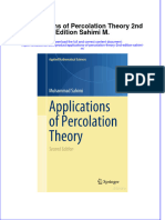 Download full chapter Applications Of Percolation Theory 2Nd Edition Sahimi M pdf docx