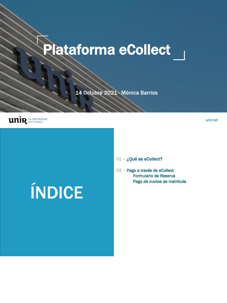Manual ECollect Admisiones 14-10-21 | PDF | Tarjeta de débito ...