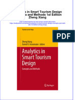 Textbook Analytics in Smart Tourism Design Concepts and Methods 1St Edition Zheng Xiang Ebook All Chapter PDF