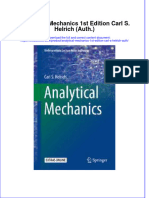 Textbook Analytical Mechanics 1St Edition Carl S Helrich Auth Ebook All Chapter PDF