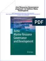 Textbook Arctic Marine Resource Governance and Development 1St Edition Niels Vestergaard Ebook All Chapter PDF
