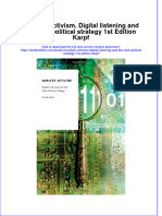 Download textbook Analytic Activism Digital Listening And The New Political Strategy 1St Edition Karpf ebook all chapter pdf 