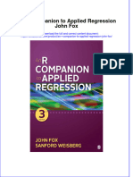 Download textbook An R Companion To Applied Regression John Fox ebook all chapter pdf 