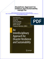 Download pdf An Interdisciplinary Approach For Disaster Resilience And Sustainability Indrajit Pal ebook full chapter 