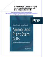 Download textbook Animal And Plant Stem Cells Concepts Propagation And Engineering 1St Edition Mirjana Pavlovic ebook all chapter pdf 