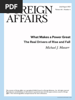 Mazarr, What Makes A Power Great The Real Drivers of Rise and Fall