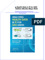 Download textbook Analyzing Health Data In R For Sas Users 1St Edition Monika Maya Wahi ebook all chapter pdf 