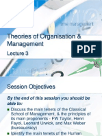 Theories of ion & Management-OB Lecture 3