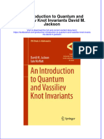 PDF An Introduction To Quantum and Vassiliev Knot Invariants David M Jackson Ebook Full Chapter