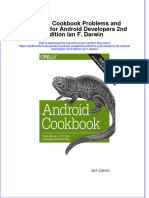Textbook Android Cookbook Problems and Solutions For Android Developers 2Nd Edition Ian F Darwin Ebook All Chapter PDF