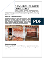 Types of Failures in Brick Masonry Structures