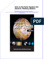 PDF An Introduction To The Solar System 3Rd Edition David A Rothery Editor Ebook Full Chapter
