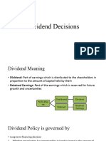 Dividend Decisions