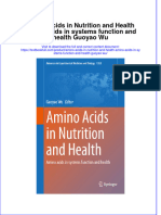 Download full chapter Amino Acids In Nutrition And Health Amino Acids In Systems Function And Health Guoyao Wu pdf docx