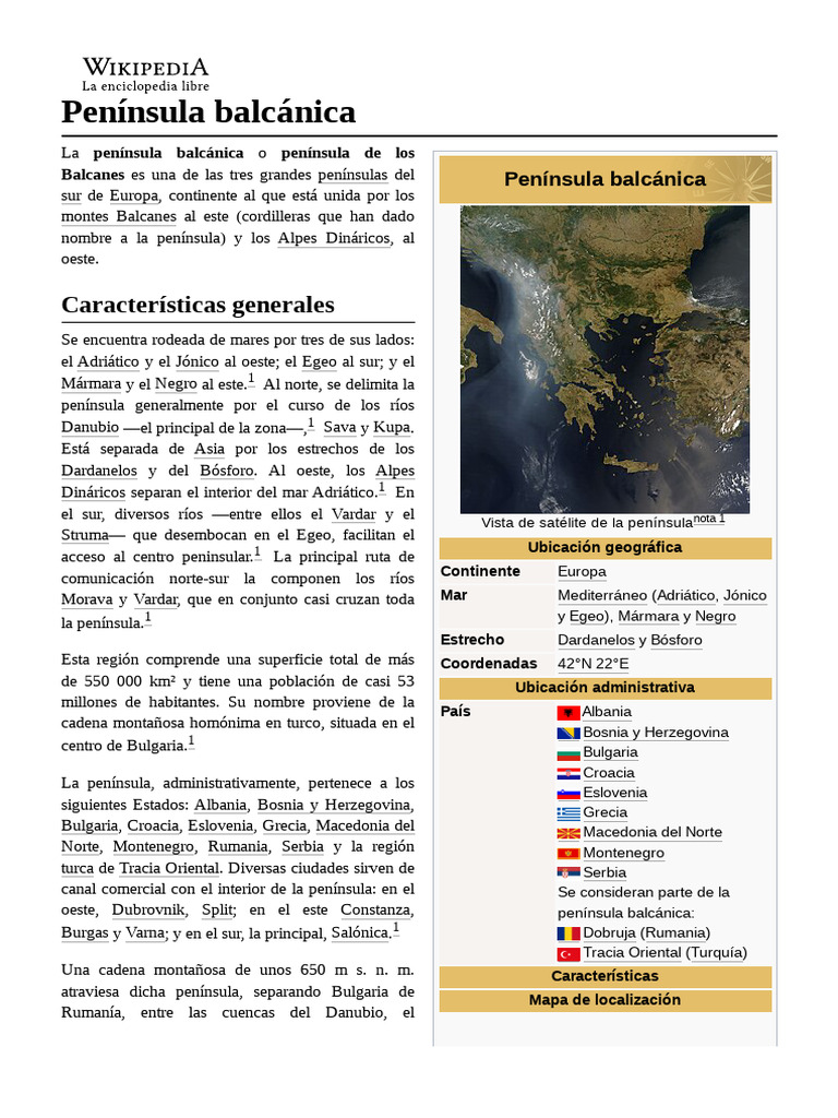 Geografía y Política de los Balcanes | PDF | Balcanes | Lingüística