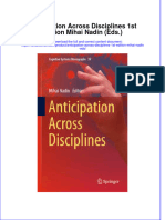 Textbook Anticipation Across Disciplines 1St Edition Mihai Nadin Eds Ebook All Chapter PDF