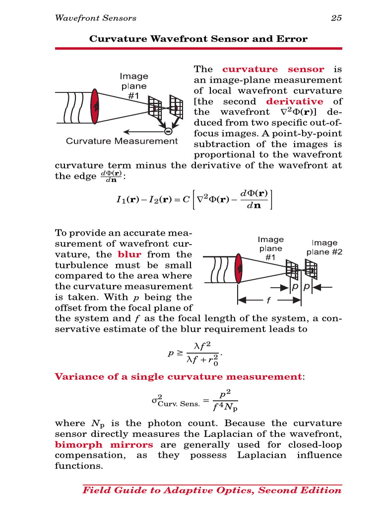 Wavefront Sensors & Photodiodes | PDF | Electromagnetism | Optics